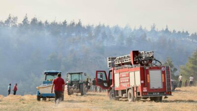 Denizli’de orman yangını! İki mahalle tahliye edildi