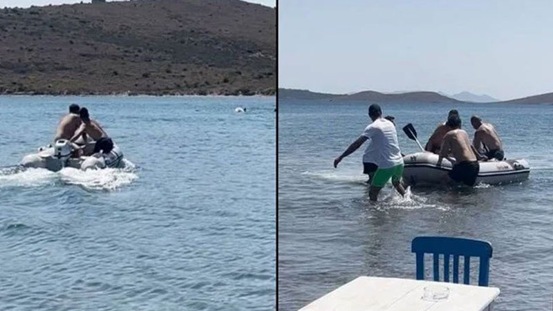 Ayvalık’ta yürüyerek gidilen adada can pazarı! Ayvalık’ta yürüyerek gidilen adada can pazarı!