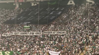 Bursaspor maçında yangın şehitleri anıldı