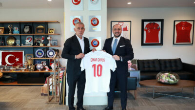 Uludağ Alan Başkanı Çavuş’tan TFF Başkanı Hacıosmanoğlu’na ziyaret