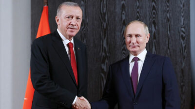 Cumhurbaşkanı Recep Tayyip Erdoğan, Rusya Devlet Başkanı Vladimir Putin ile