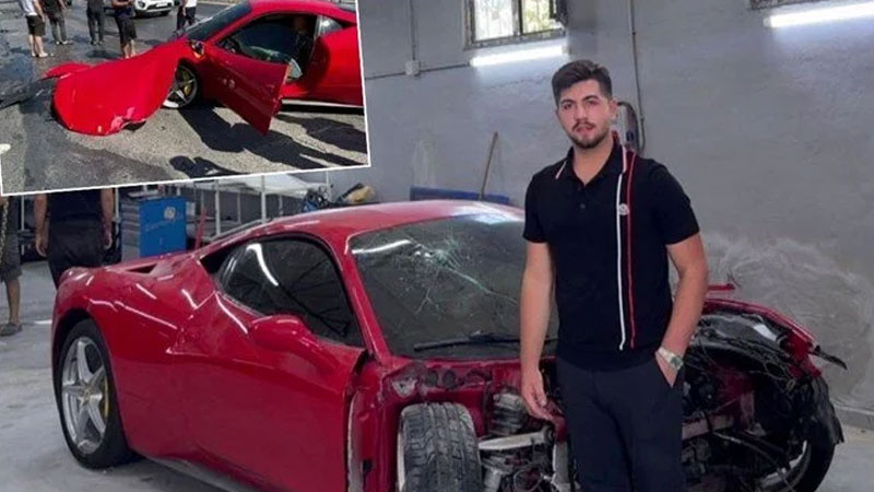 Hurdaya dönen 15 milyonluk Ferrari’nin sahibi konuştu Hurdaya dönen 15 milyonluk Ferrari’nin sahibi konuştu