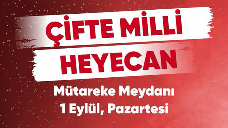 Bursa'nın Mudanya ilçesinde milli maçların heyecanı Mütareke Meydanı'nda yaşanacak.