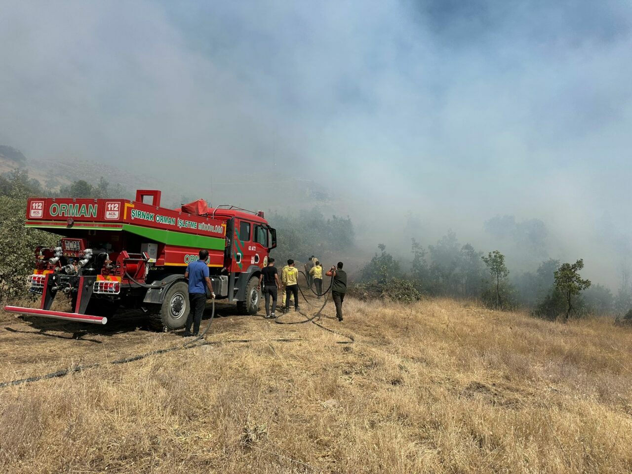 Şırnak’ta orman ve örtü yangını kontrol altına alındı