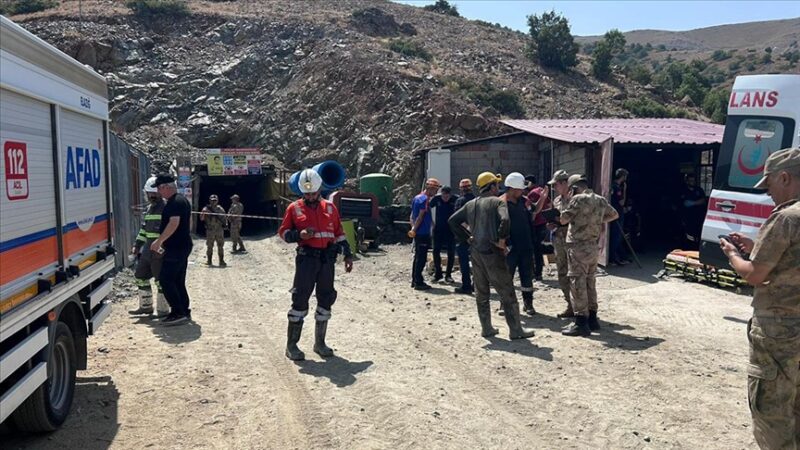 Elazığ Valiliği, Palu ilçesinde maden ocağında meydana gelen göçükte 1
