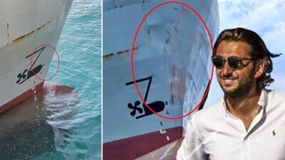 İş insanının teknesine gemi mi çarptı? İşte o izler