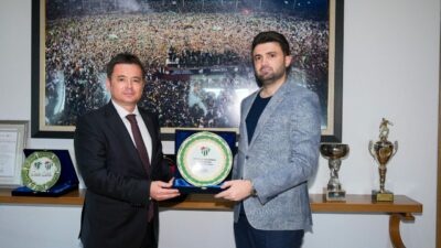 Osmangazi Belediye Başkanı Erkan Aydın’dan Bursaspor’a ziyaret