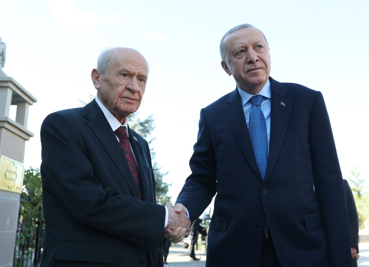 Cumhurbaşkanı Erdoğan MHP Genel Başkanı Bahçeli ile görüştü