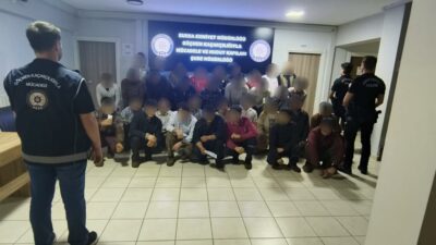 Bursa’da kaçak çalışan 33 yabancı uyruklu şahıs yakalandı