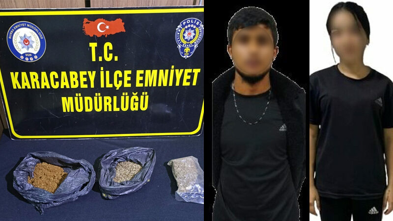 Yer: Bursa… Sevgilisi itiraf edince serbest kaldı Bursa'nın Karacabey ilçesinde, evinde toplam 345 gram uyuşturucu ele geçirilen