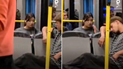 Bursaray’da tepki çeken yolcu