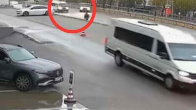 Bursa’da feci kaza kamerada! Ölümden döndüler