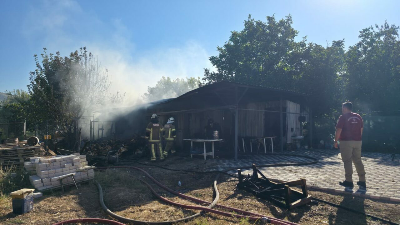 Bursa’da korkutan yangın