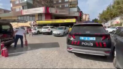 Bursa’da markette yangın paniği