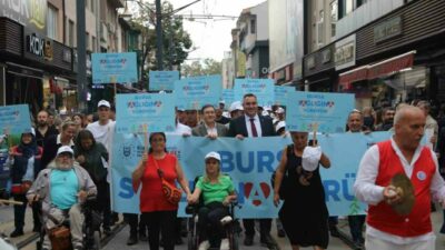 Bursalılar sağlık için yürüdü