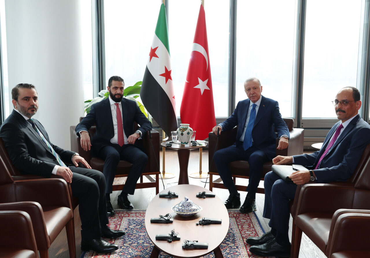 Cumhurbaşkanı Erdoğan, Şara ile görüştü