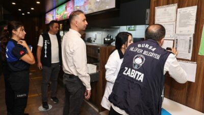 Bursa Nilüfer’de kantinler ve kırtasiyeler mercek altında