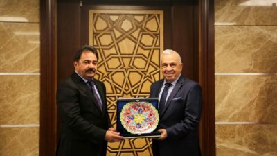 Başkan Şadi Özdemir’den Emniyet Müdürü Gökce’ye hayırlı olsun ziyareti