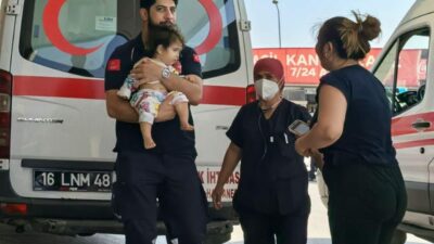 Bursa’da 1 yaşındaki bebek ölümden döndü