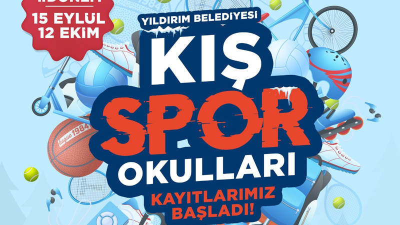 Yıldırım Belediyesi Kış Spor Okulları kayıtları başladı