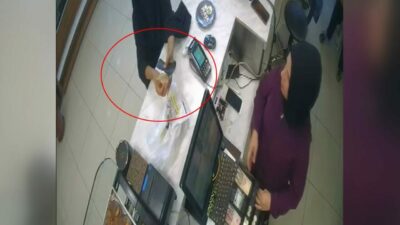 Bursa’da durum fark edilince hemen kaçtı