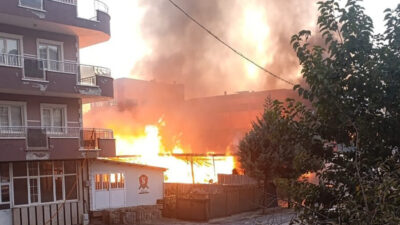 Silah fabrikasında yangın