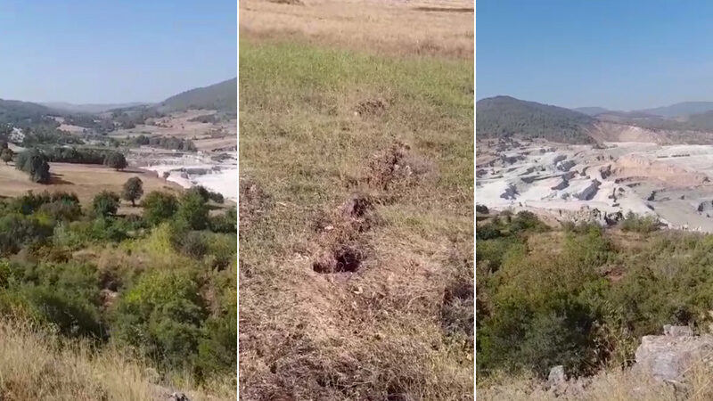 Bursa'nın Orhaneli ilçesindeki bir köy heyelan riskiyle karşı karşıya... İhbar