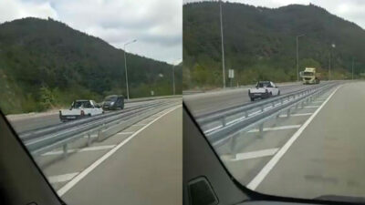 Bursa’dan akıl almaz görüntüler! Kilometrelerce ters şeritten gitti