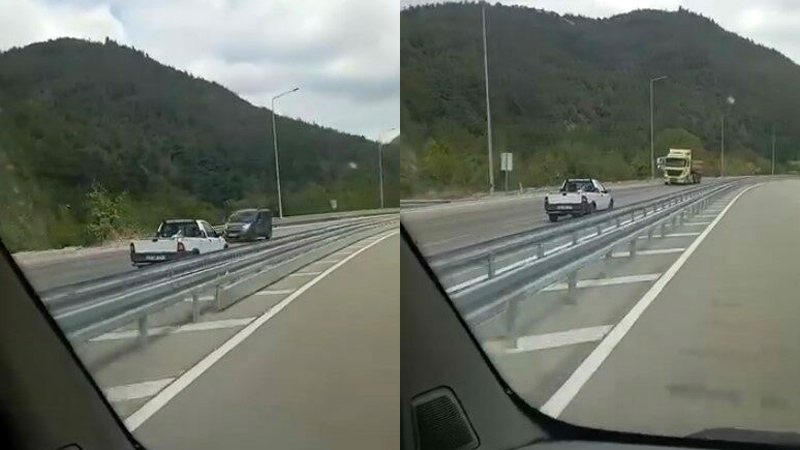 Bursa’dan akıl almaz görüntüler! Kilometrelerce ters şeritten gitti