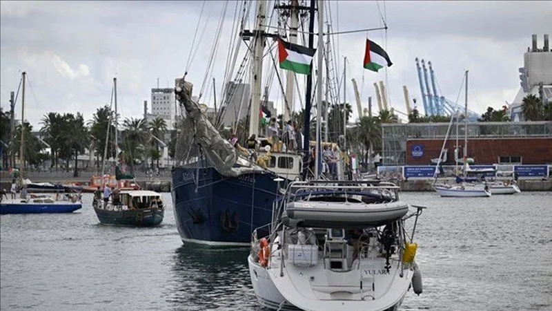 Sumud Filosu’na askeri koruma Sumud Filosu’na askeri koruma