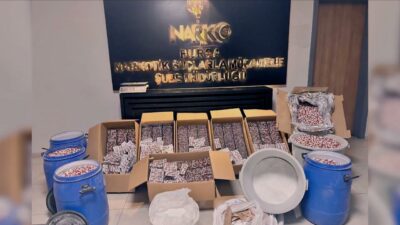 Bakan Ali Yerlikaya duyurdu! Bursa\’da 300 bin uyuşturucu hap ele geçirildi