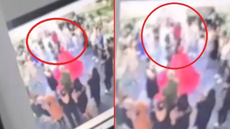 Düğün salonunda dehşet! Dev avize gelinin üzerine düştü