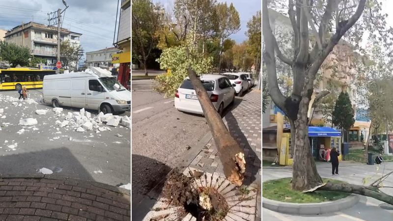 Bursa’da fırtına hayatı felç etti Bursa’da fırtına hayatı felç etti