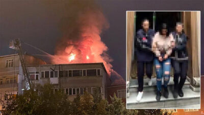 Sevgilisi içeri almayınca binayı ateşe verdi