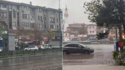Bursa beklediği yağmura kavuştu