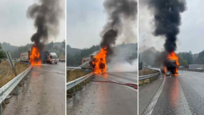 Bursa’da korku dolu anlar! Alev alev yandı