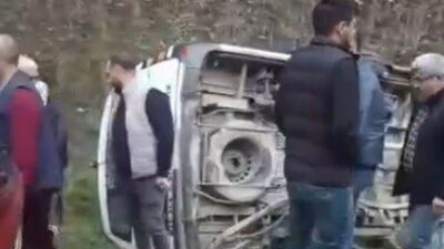 Bursa’da yağış kazaya neden oldu: Çok sayıda yaralı