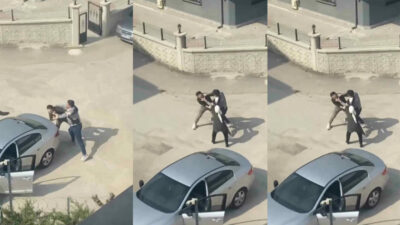 Bursa’da yol kavgası! Ortalık bir anda karıştı