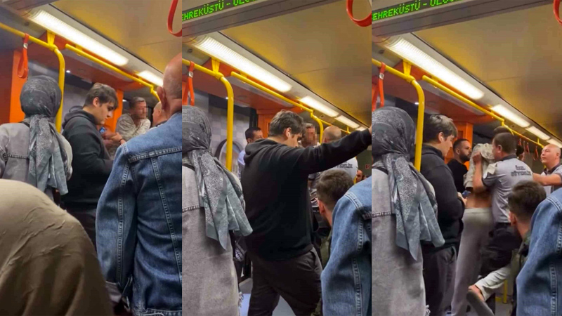 Bursa metrosunda ortalık karıştı! Bursa metrosunda ortalık karıştı!