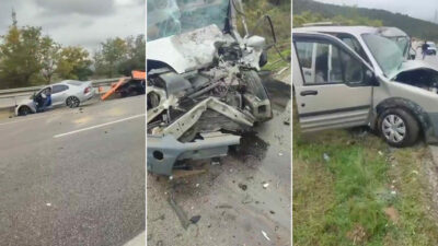 Bursa’da zincirleme kaza: 3’ü ağır 4 yaralı