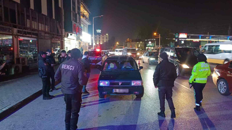 Bursa’da huzur ve güven uygulaması: Tek tek durduruldular