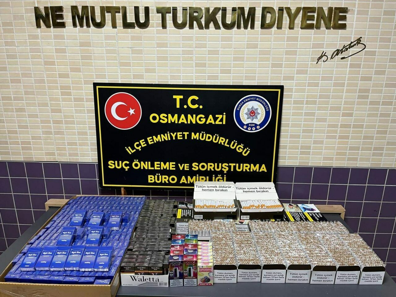 Bursa’da kaçak tütün operasyonu