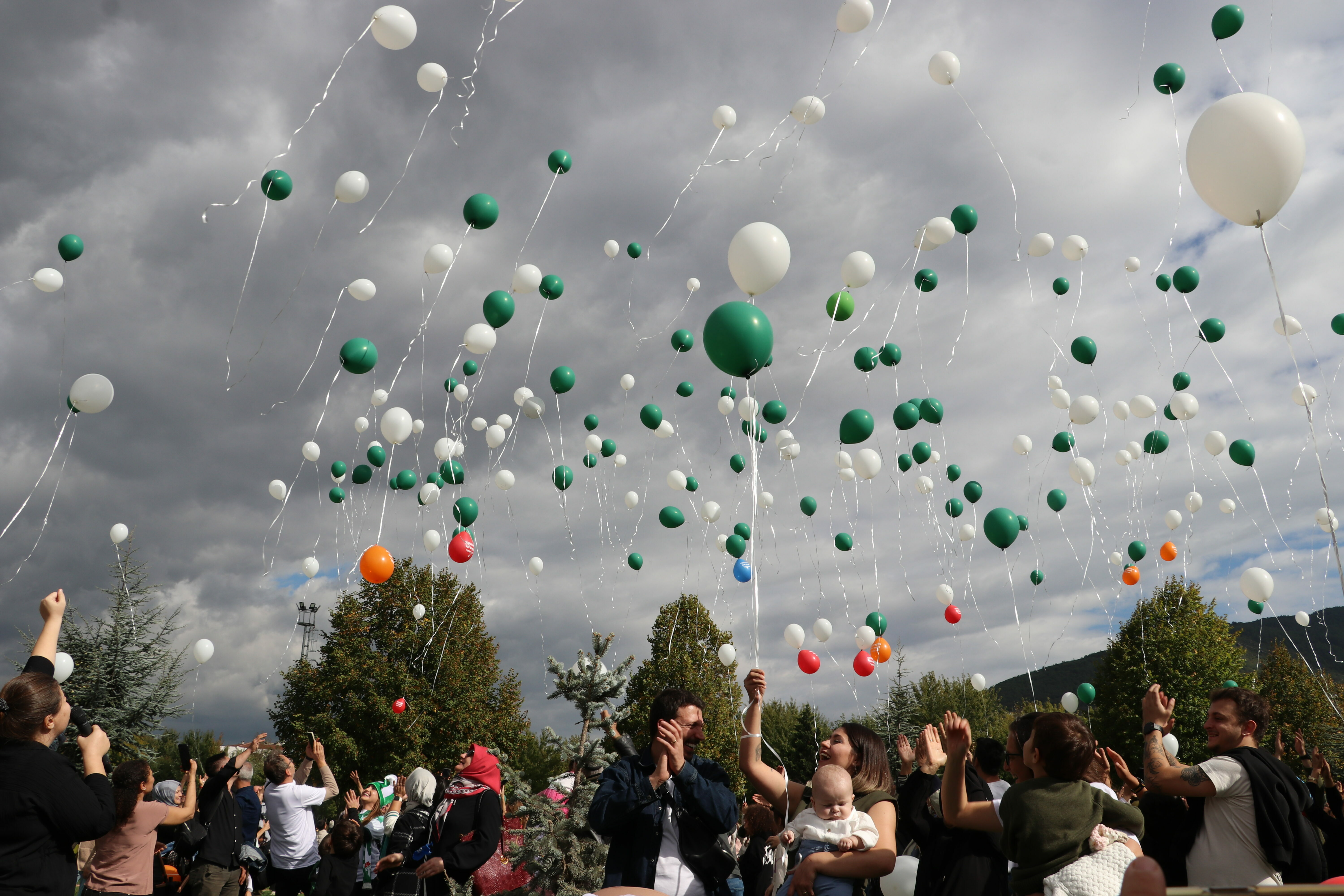 Bursa’da balonlar Çağan Ata için uçuruldu