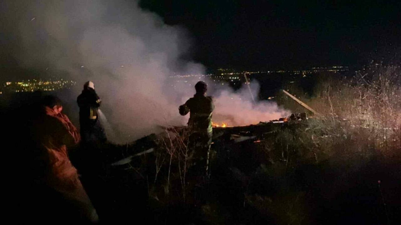 Bursa’da gece yarısı korkutan yangın