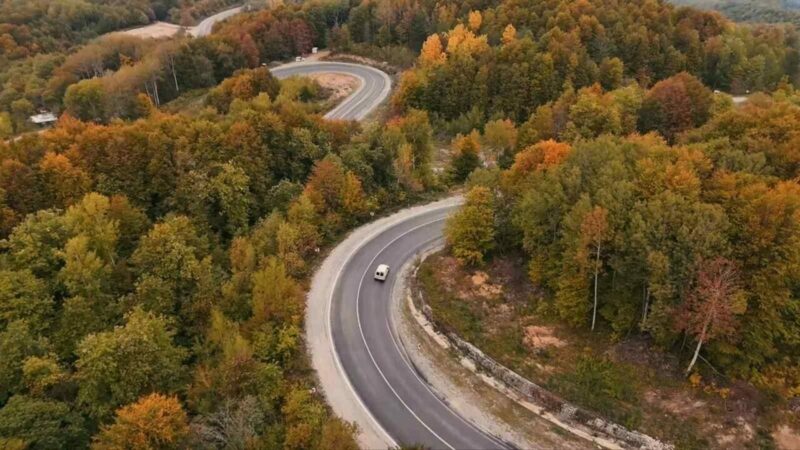 Bursa’da renk cümbüşü Sonbaharla birlikte İnegöl’de yeşil, yerini sarı ve turuncuya bırakmaya başladı.