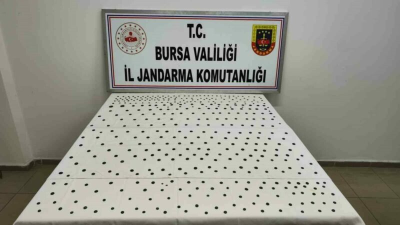 Bursa’da tarihi eser operasyonu Bursa İl Jandarma İstihbarat ve İznik İlçe Jandarma Komutanlığı ekipleri