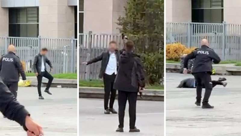 Adliye önünde silah sesleri Adliye önünde silah sesleri