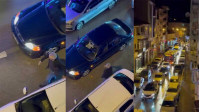 Bursa’da ilginç anlar! Trafik polisi gibi davranıp…