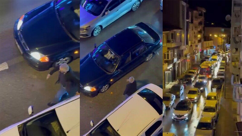 Bursa’da direksiyon başına alkollü geçtiği öne sürülen sürücü, trafiği kesip,