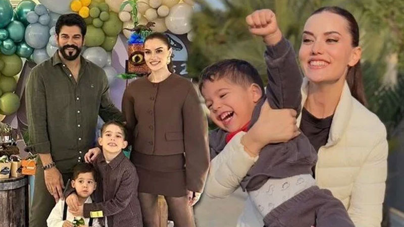 Fahriye Evcen’den oğlu Kerem ile yeni poz Fahriye Evcen’den oğlu Kerem ile yeni poz